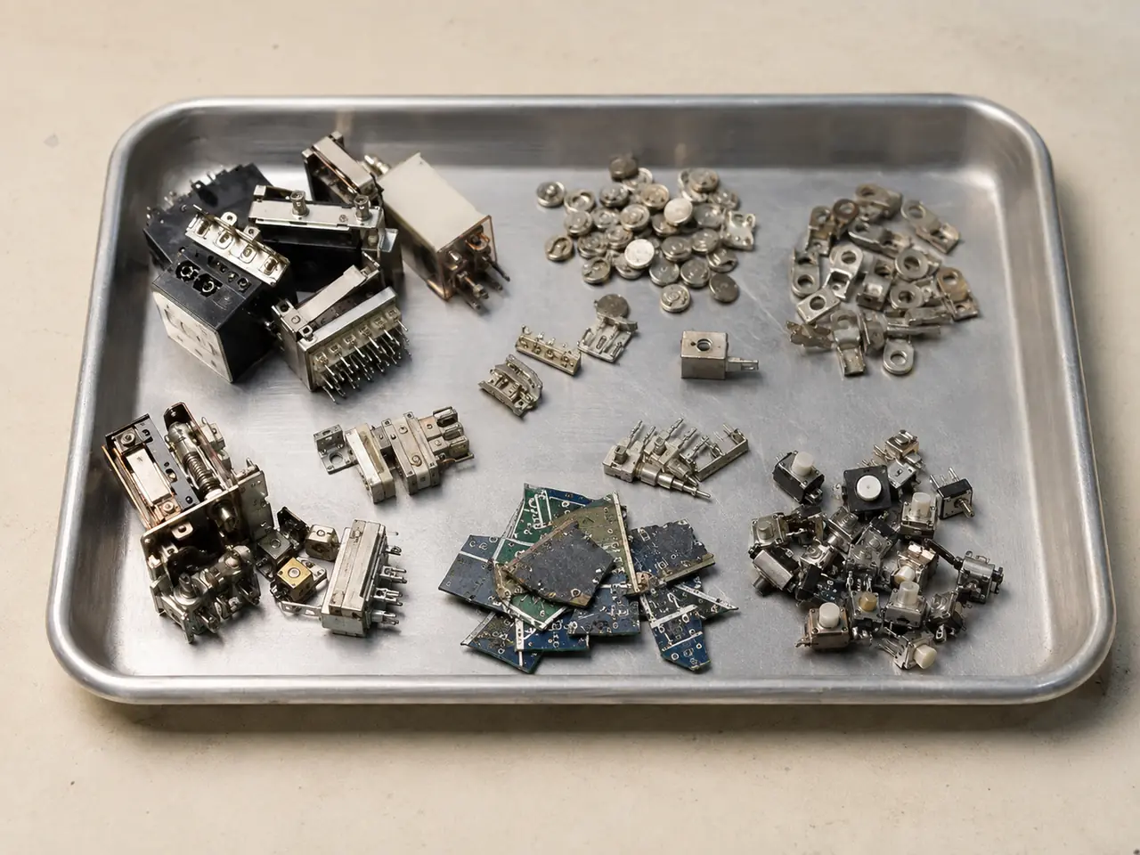 Electronics companies silver-bearing material prepared for review